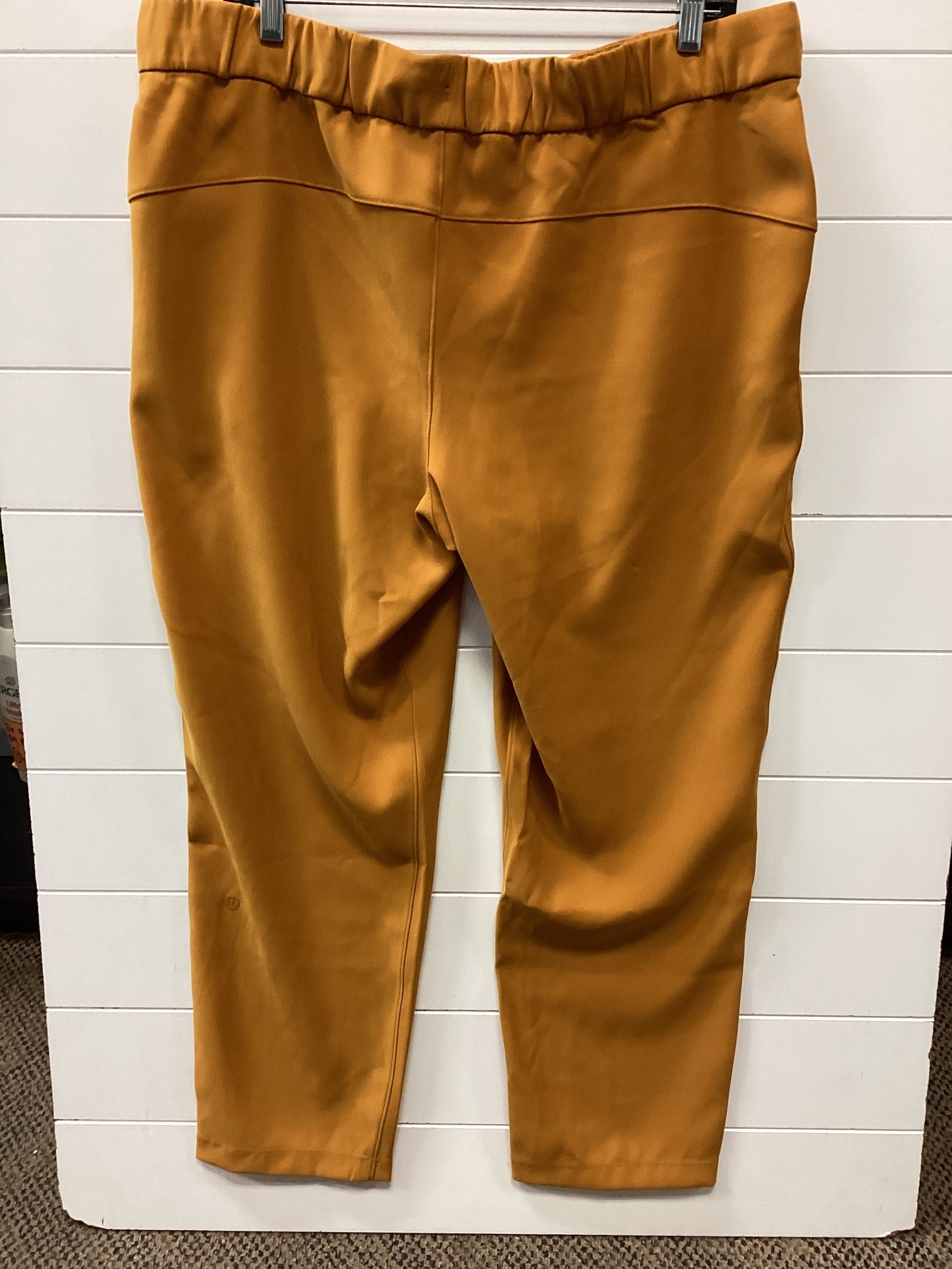 Athletic Pants By Lululemon In Orange, Size:L