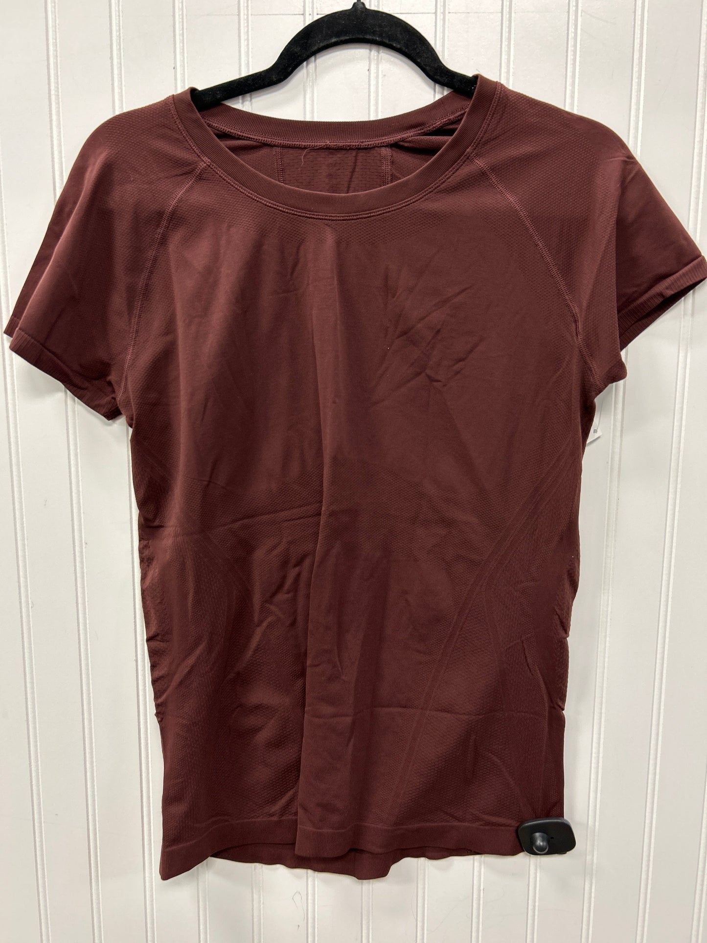 Athletic Top Ss By Athleta In Brown, Size:L