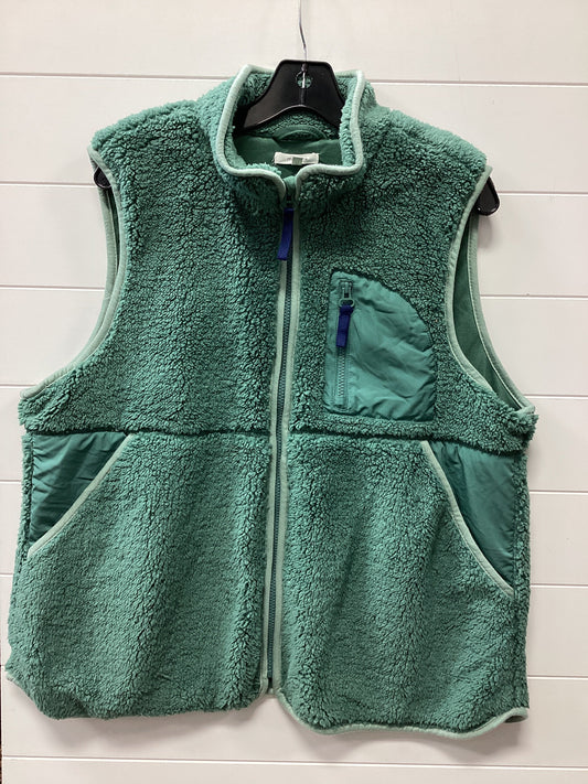 Vest Faux Fur & Sherpa By Maurices In Green, Size:Xxl