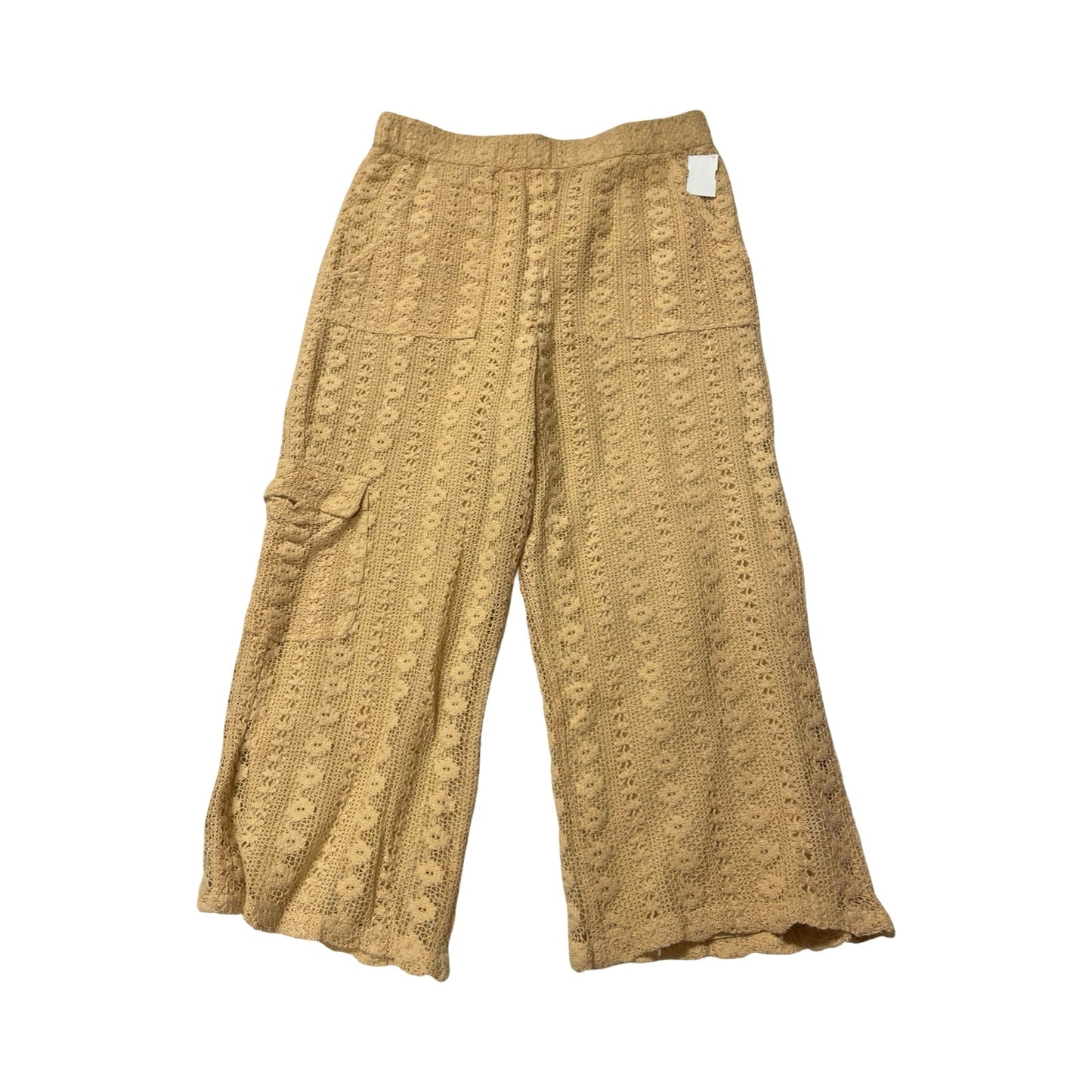 Pants Cropped By Anthropologie In Yellow, Size:L