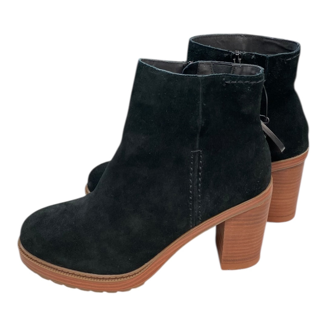 Boots Ankle Heels By Crown Vintage In Black, Size:11