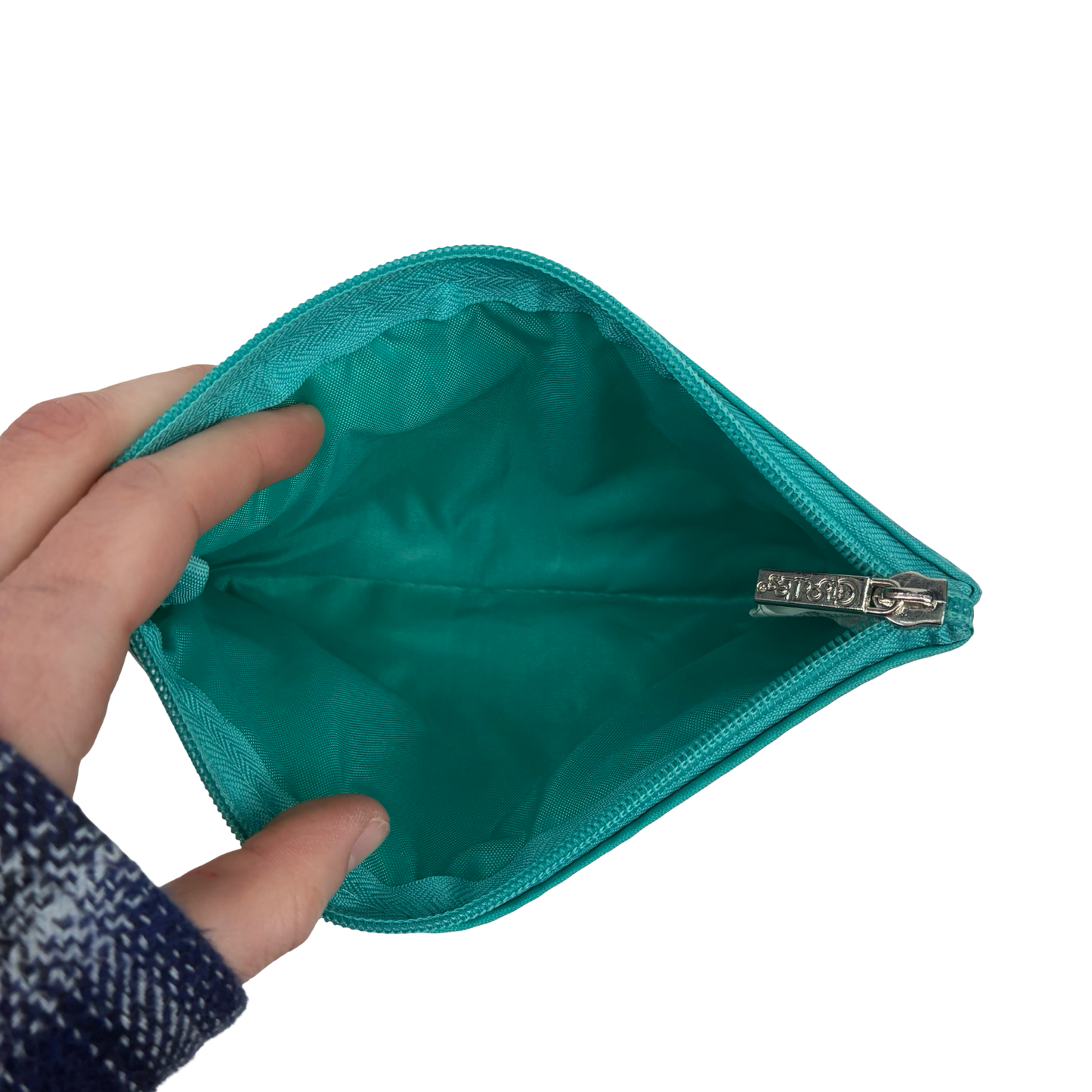 Makeup Bag By Clothes Mentor In Blue, Size:Small