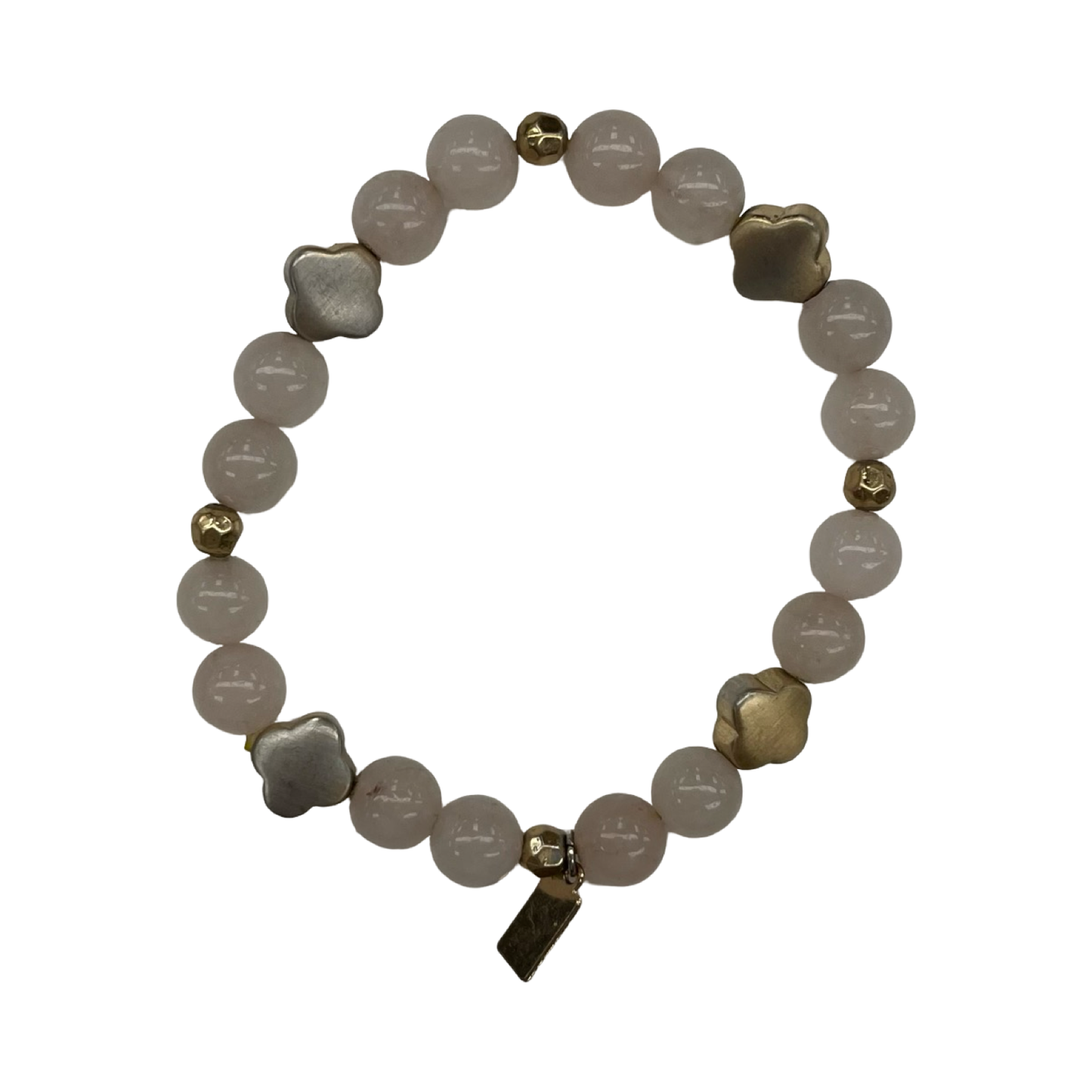 Bracelet Beaded By Clothes Mentor In Pink & Silver
