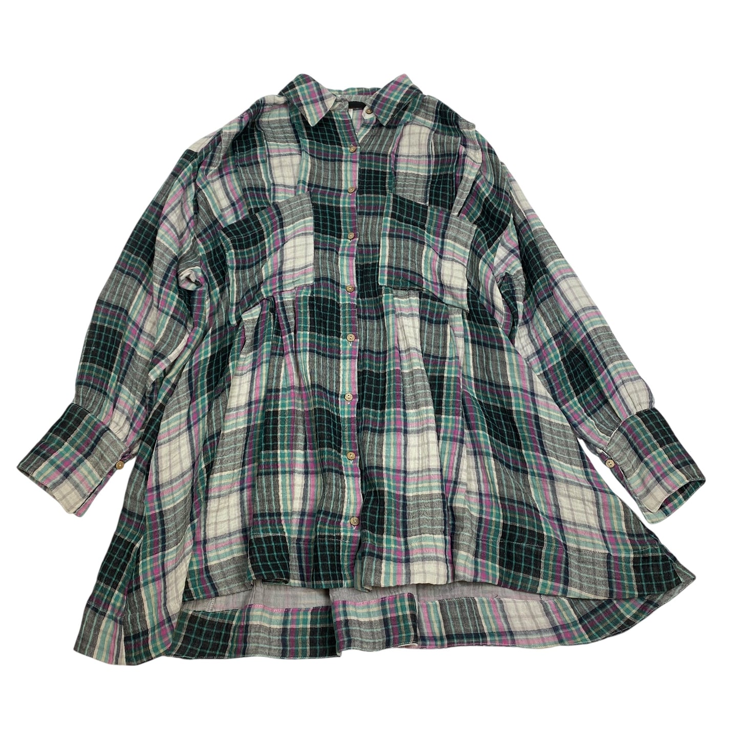 Dress Casual Short By Free People In Plaid Pattern, Size:Xs