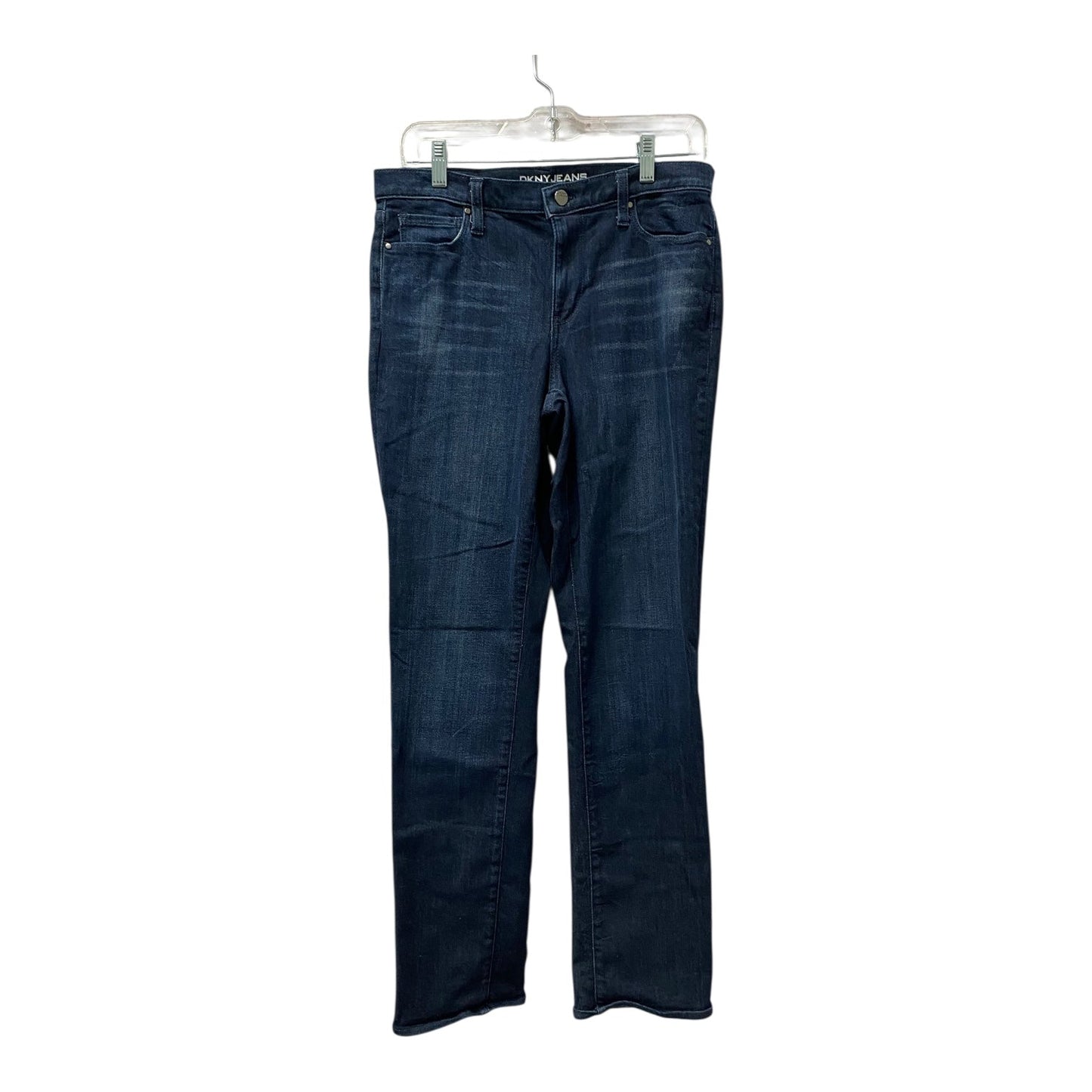Jeans Straight By Dkny In Blue Denim, Size:8