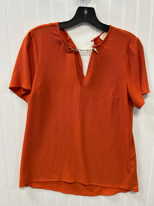 Top Ss By Michael By Michael Kors In Orange, Size:Xs
