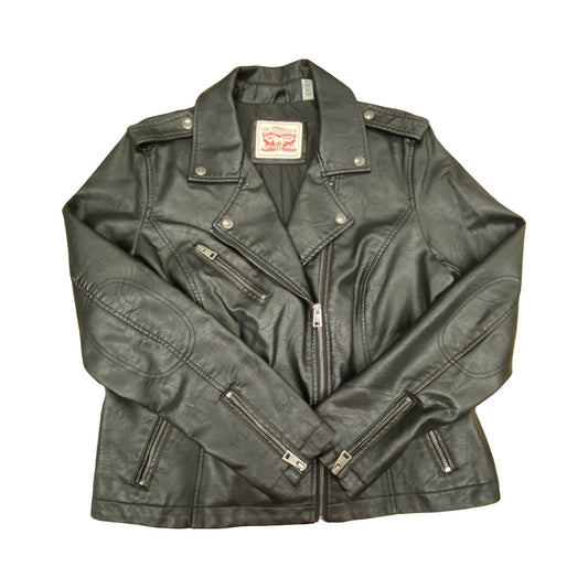 Jacket Moto By Levis In Black, Size:Xl