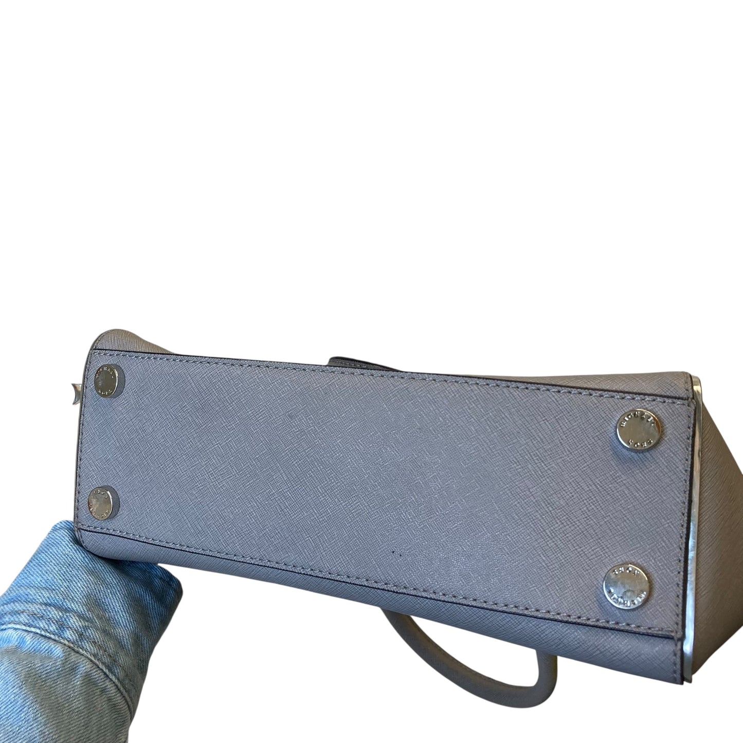 Handbag Designer By Michael Kors In Grey, Size:Medium