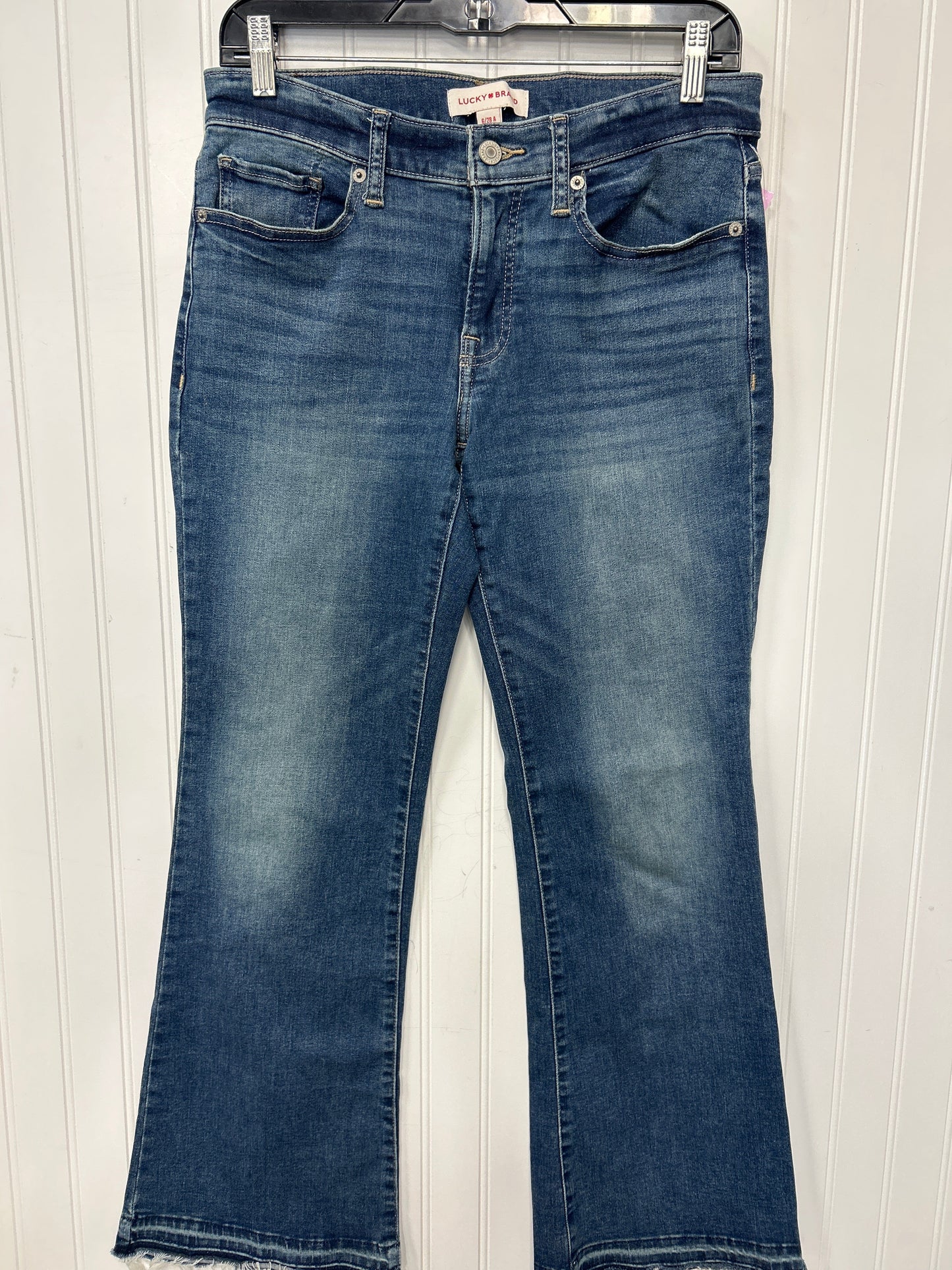 Jeans Boot Cut By Lucky Brand In Blue Denim, Size:6