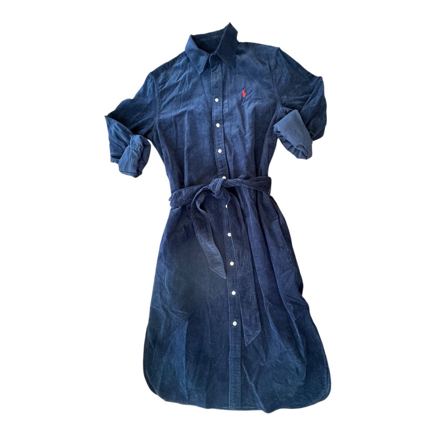 Dress Corduroy By Polo Ralph Lauren In Navy, Size:8