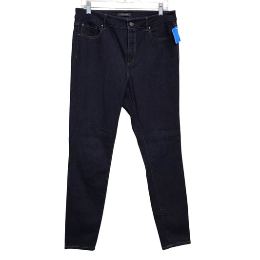 Jeans Skinny By Loft In Blue Denim, Size:10