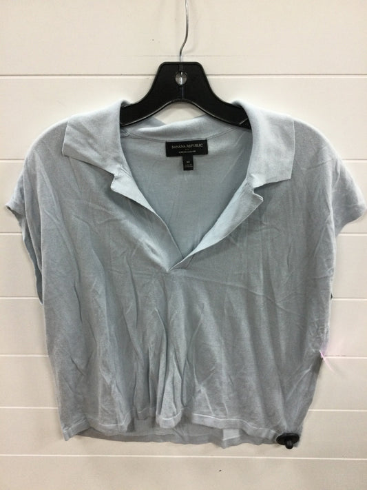 Top Sleeveless By Banana Republic In Blue, Size:M