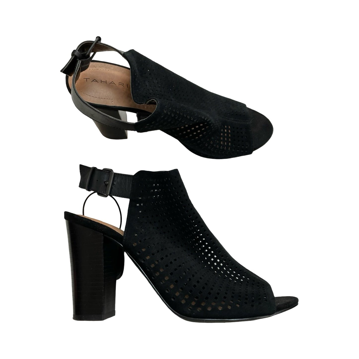 Sandals Heels Block By Tahari In Black, Size:9