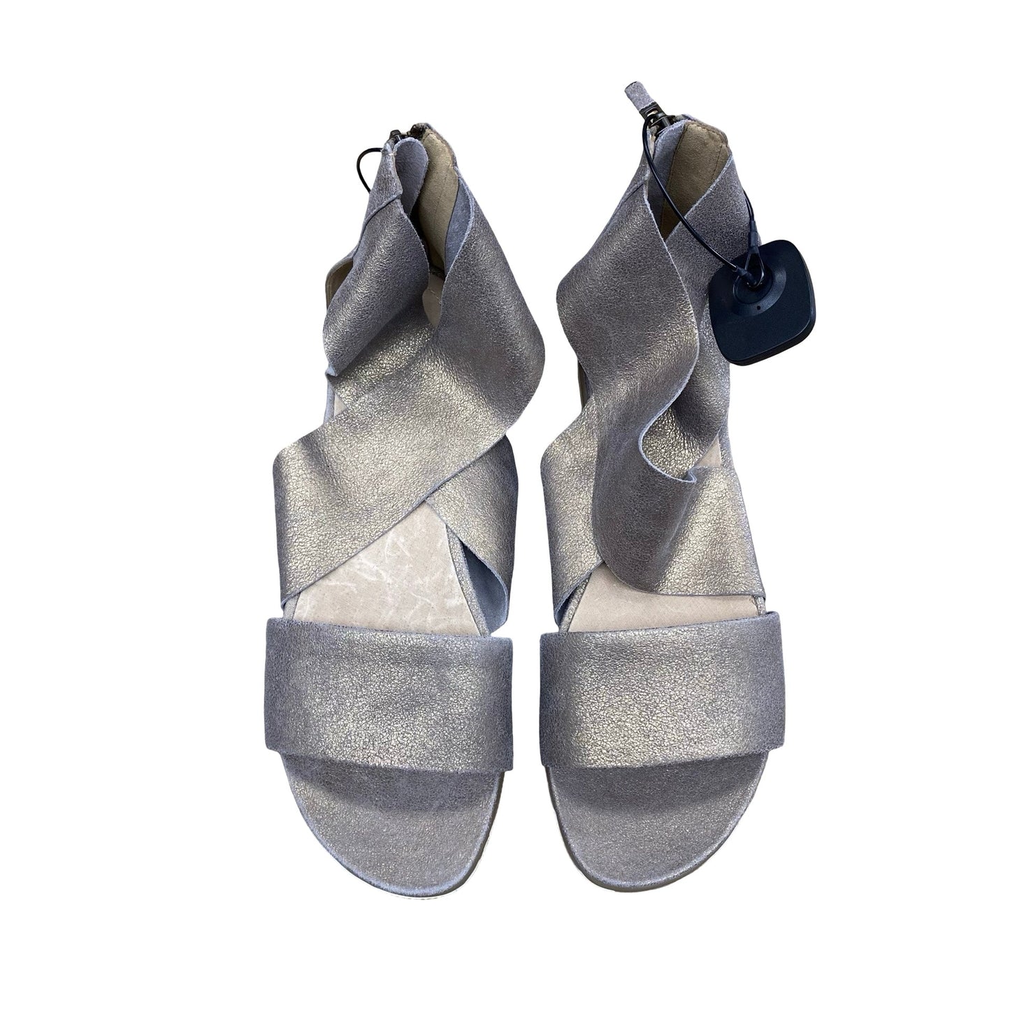 Sandals Designer By Eileen Fisher In Gold, Size:11