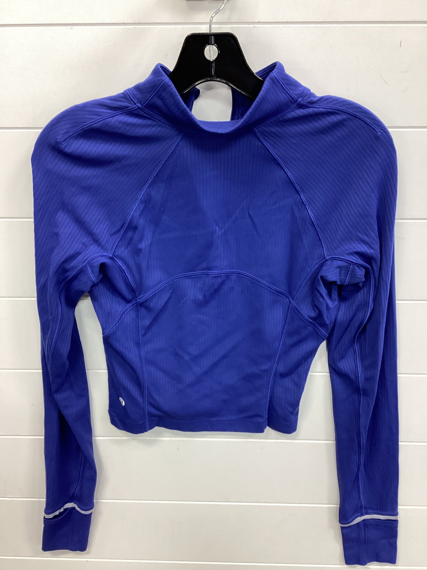 Athletic Top Ls Collar By Lululemon In Blue, Size:6