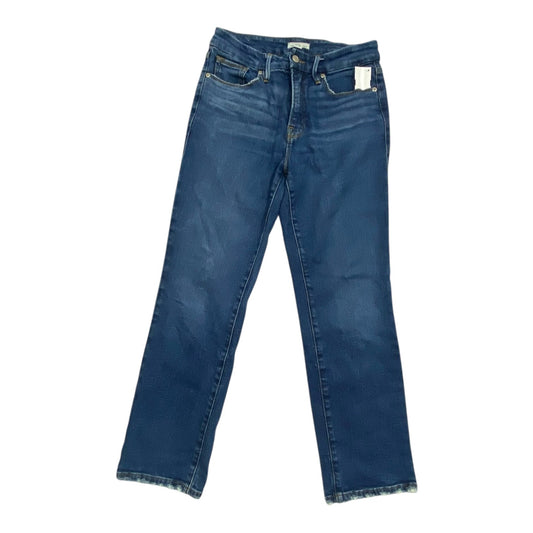 Jeans Straight By Good American In Blue Denim, Size:6