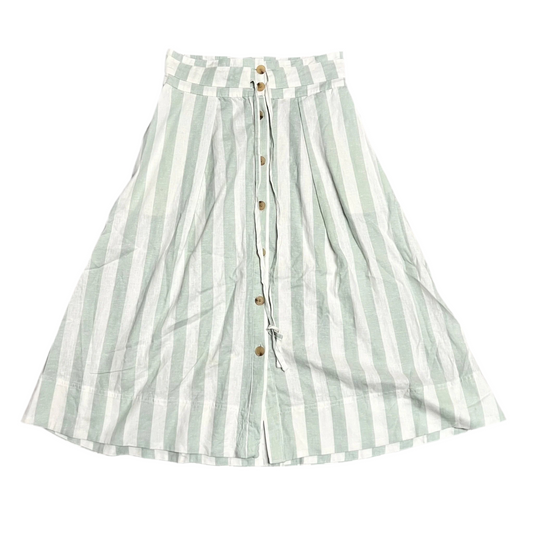 Skirt Maxi By A New Day In Green & White, Size: S