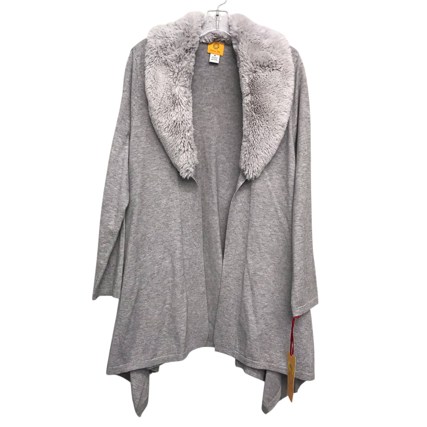 Sweater Cardigan By Ruby Rd In Grey, Size:M