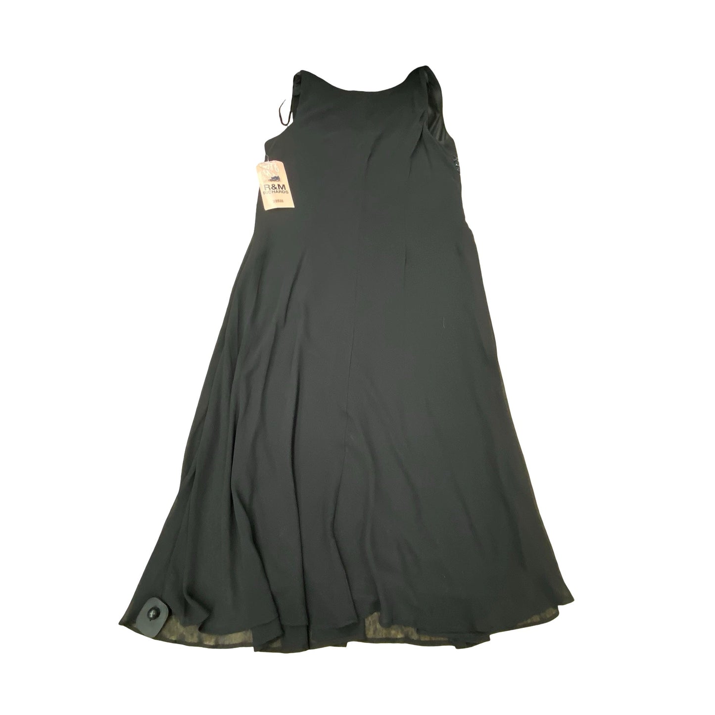 Dress Casual Midi By R And M Richards In Black, Size:14