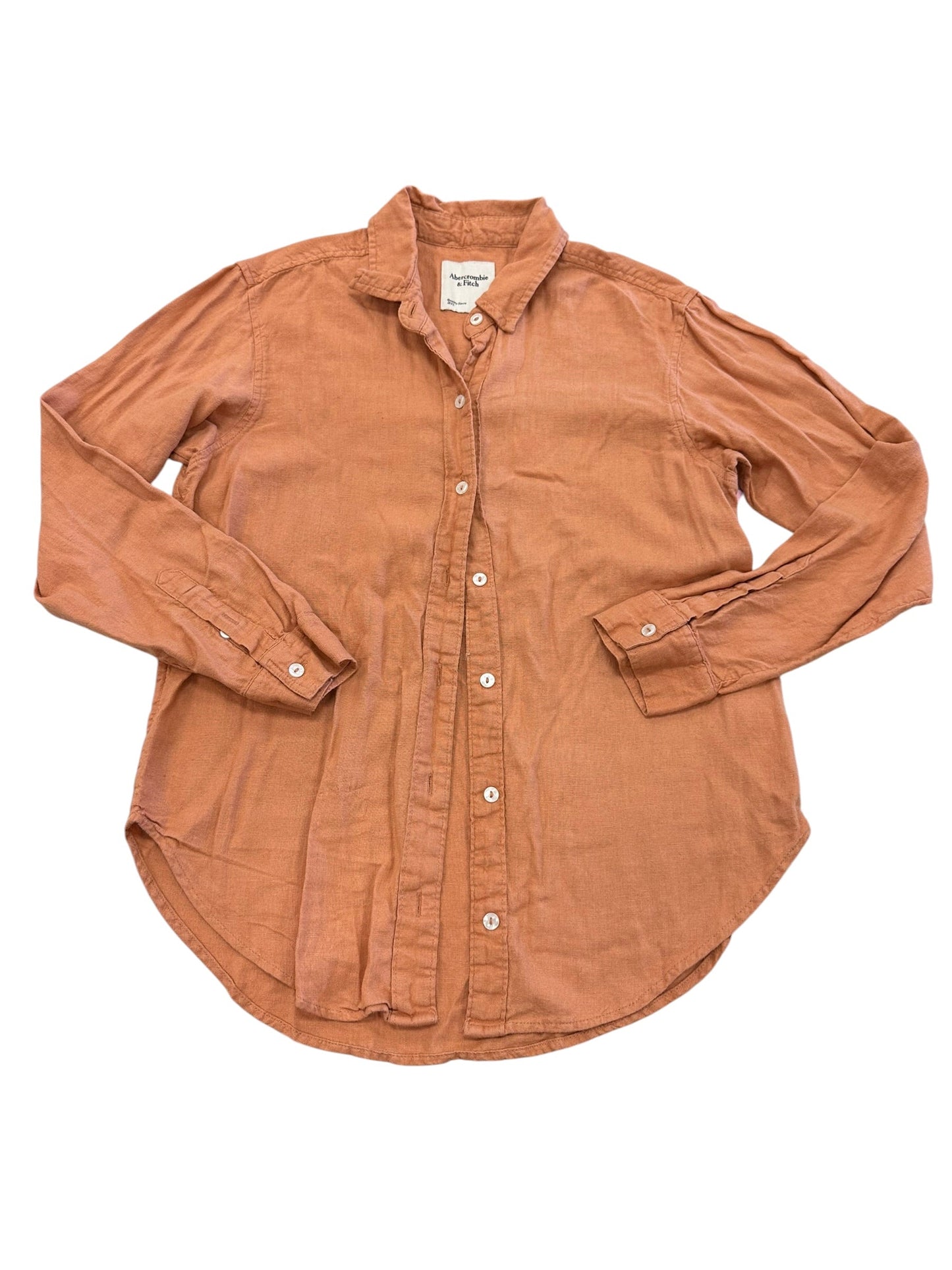Top Ls By Abercrombie And Fitch In Orange, Size:S