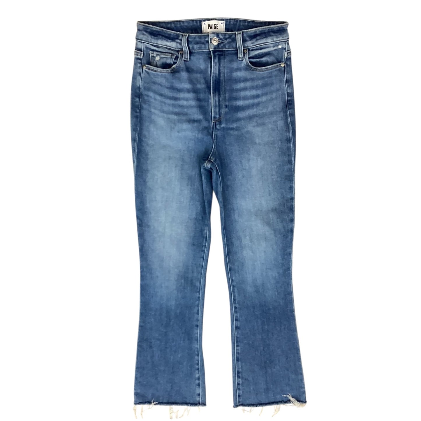 Jeans Flared By Paige In Blue Denim, Size:6