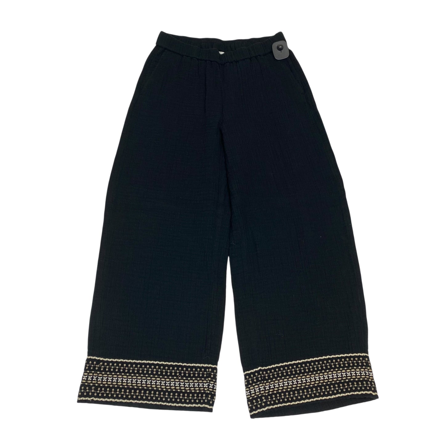 PANTS CROPPED by PURE JILL in BLACK, Size:XS