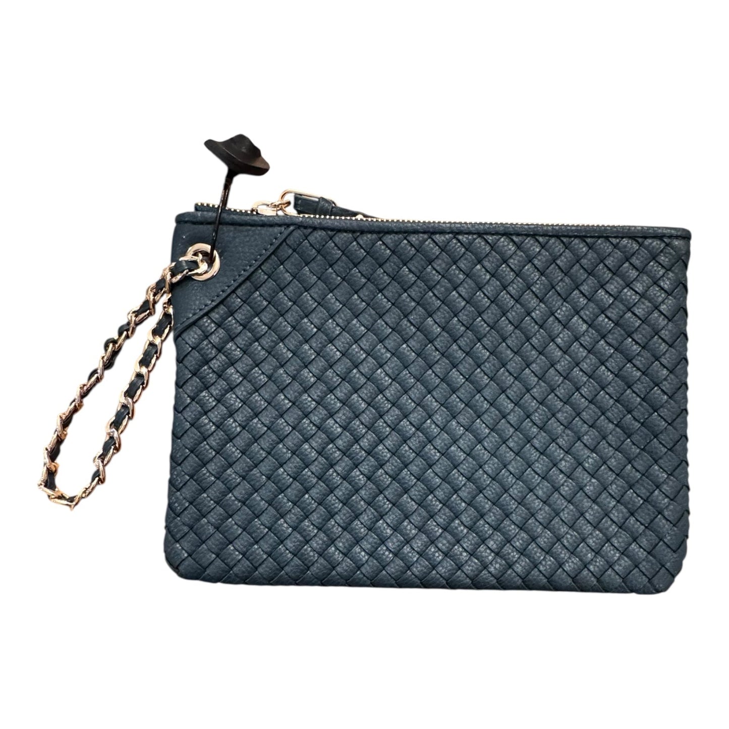 Wristlet Leather By Banana Republic In Teal, Size:Medium