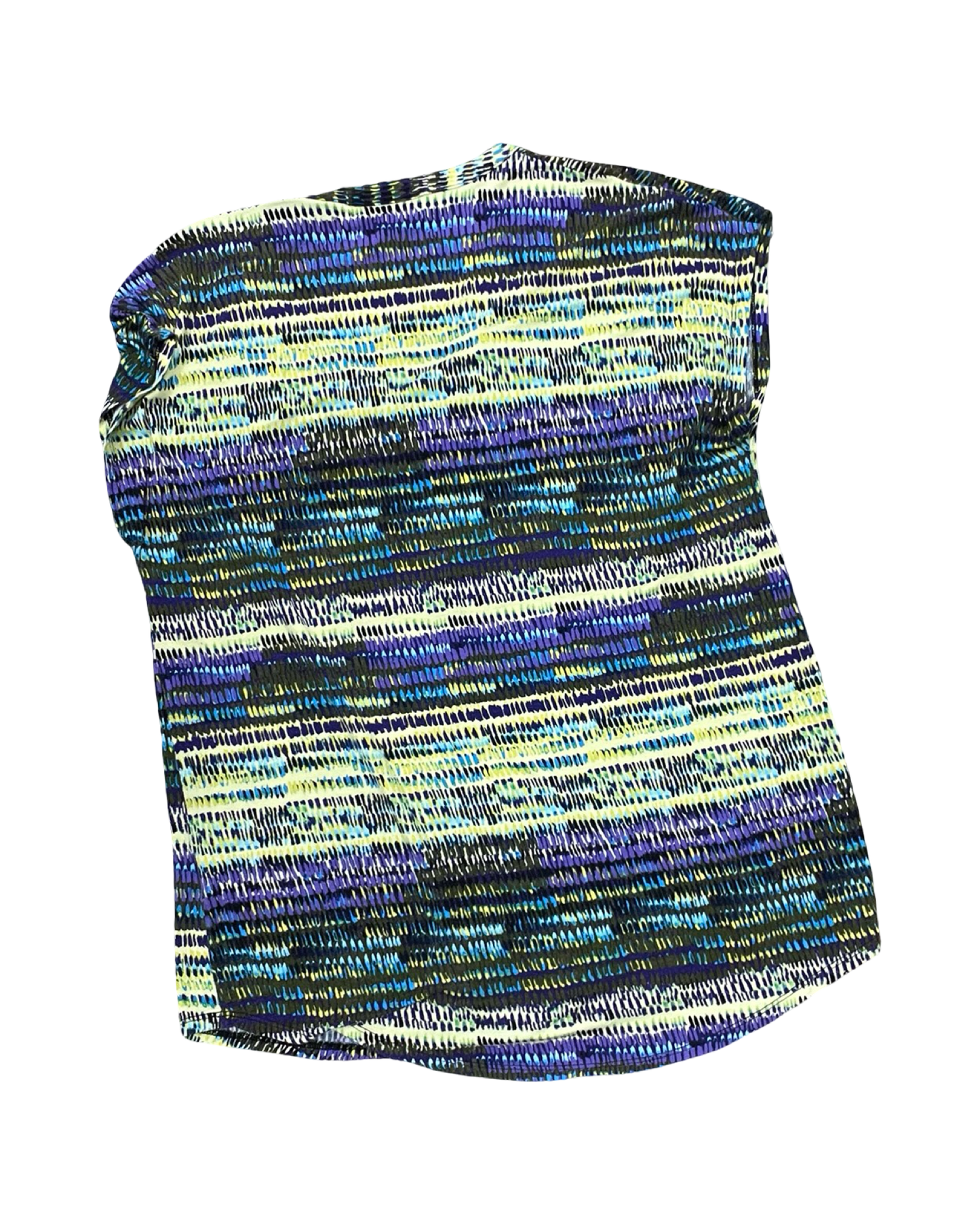 Top Sleeveless By Dana Buchman In Purple & Yellow, Size:M