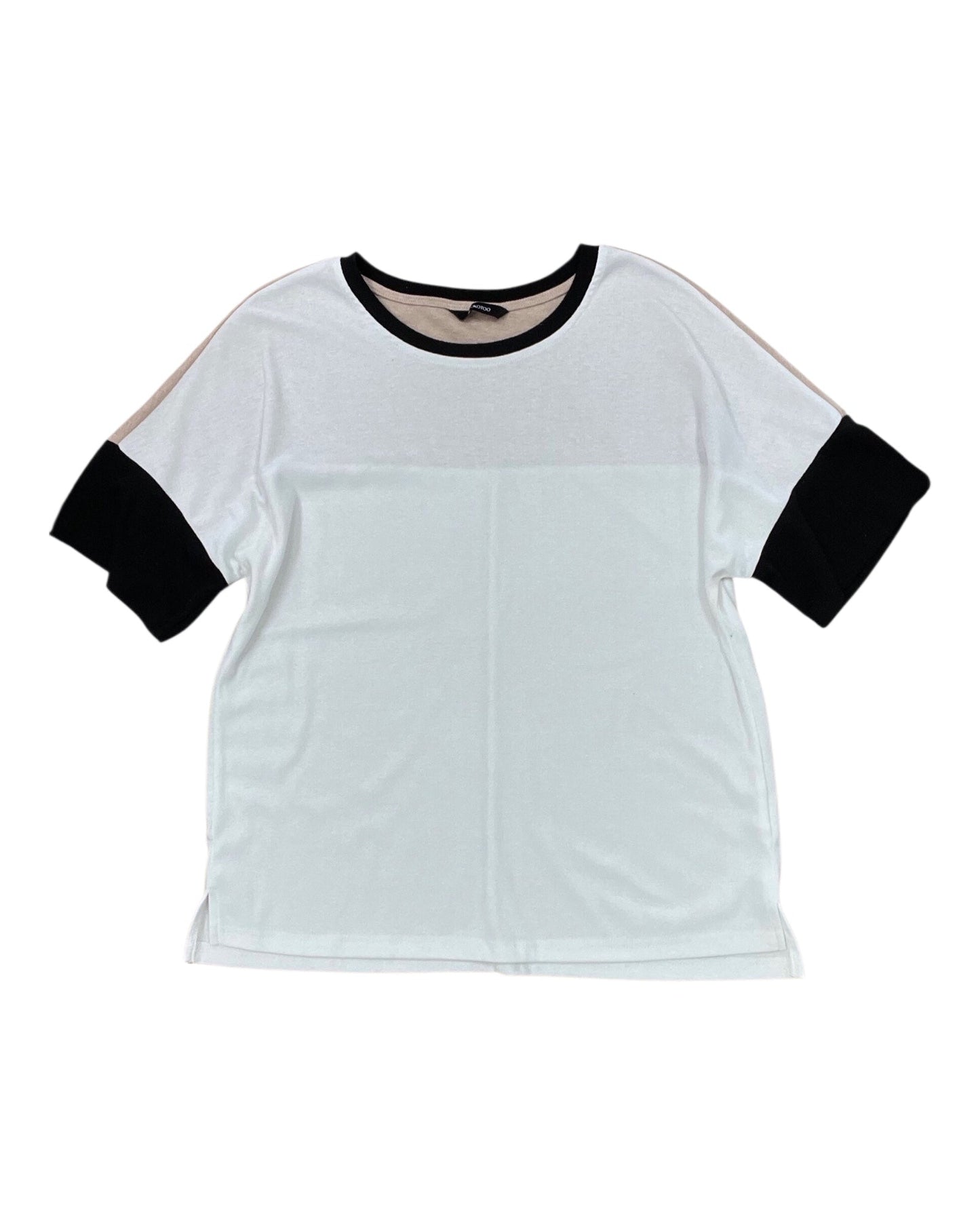 Top Ss By Dokotoo In Tan & White, Size:S