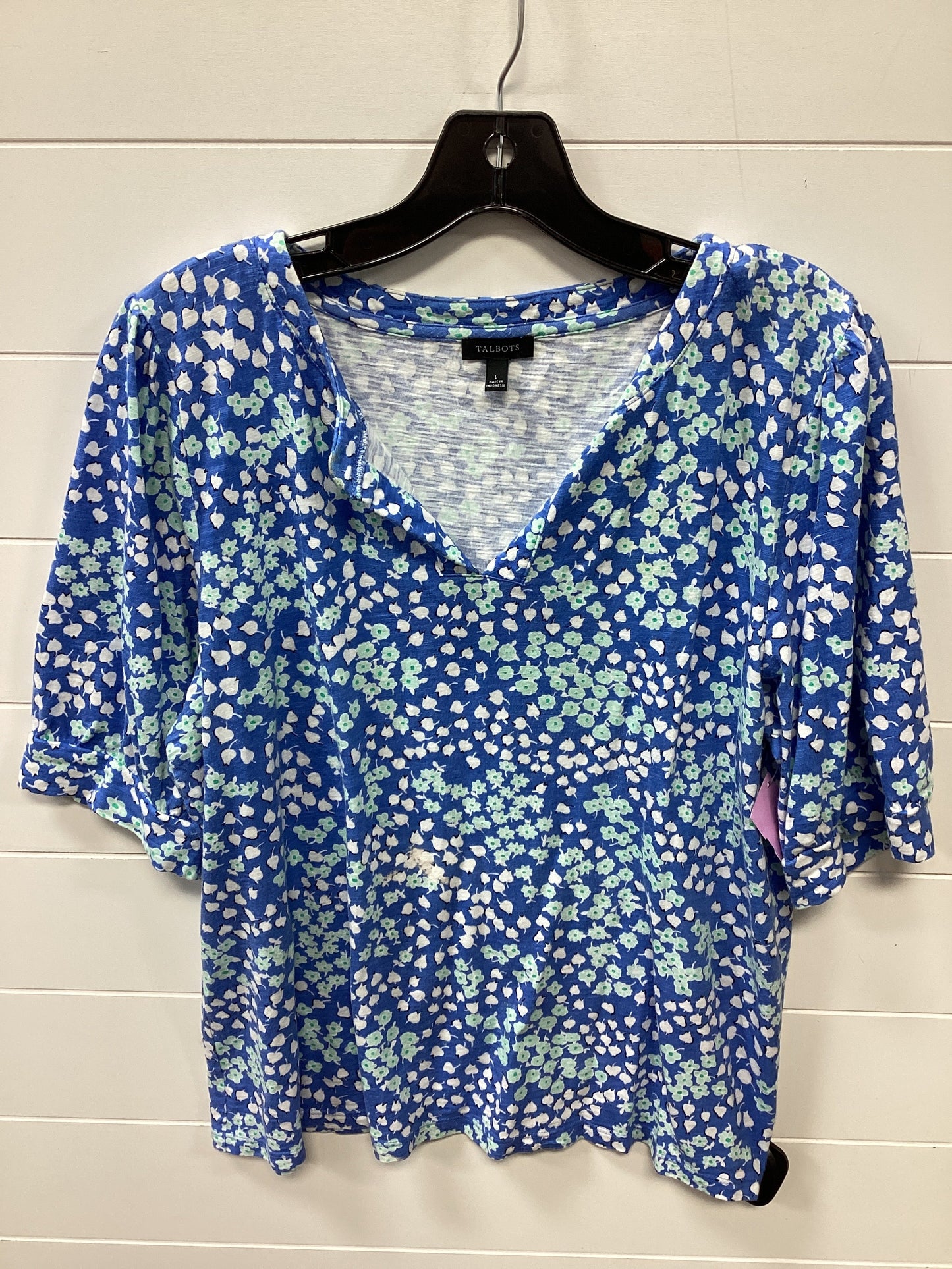 Top Ss By Talbots In Blue, Size:L