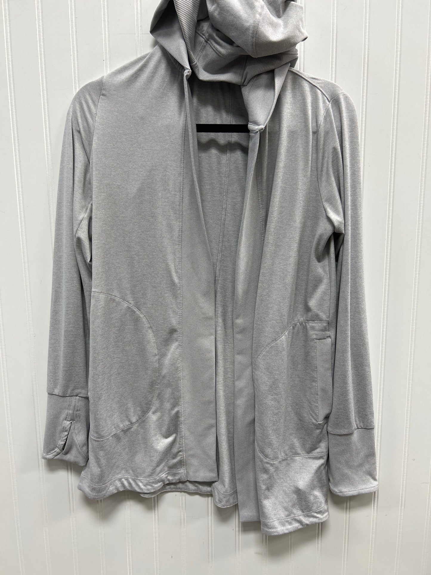 Athletic Top Ls Hoodie By Athleta In Grey, Size:Xs