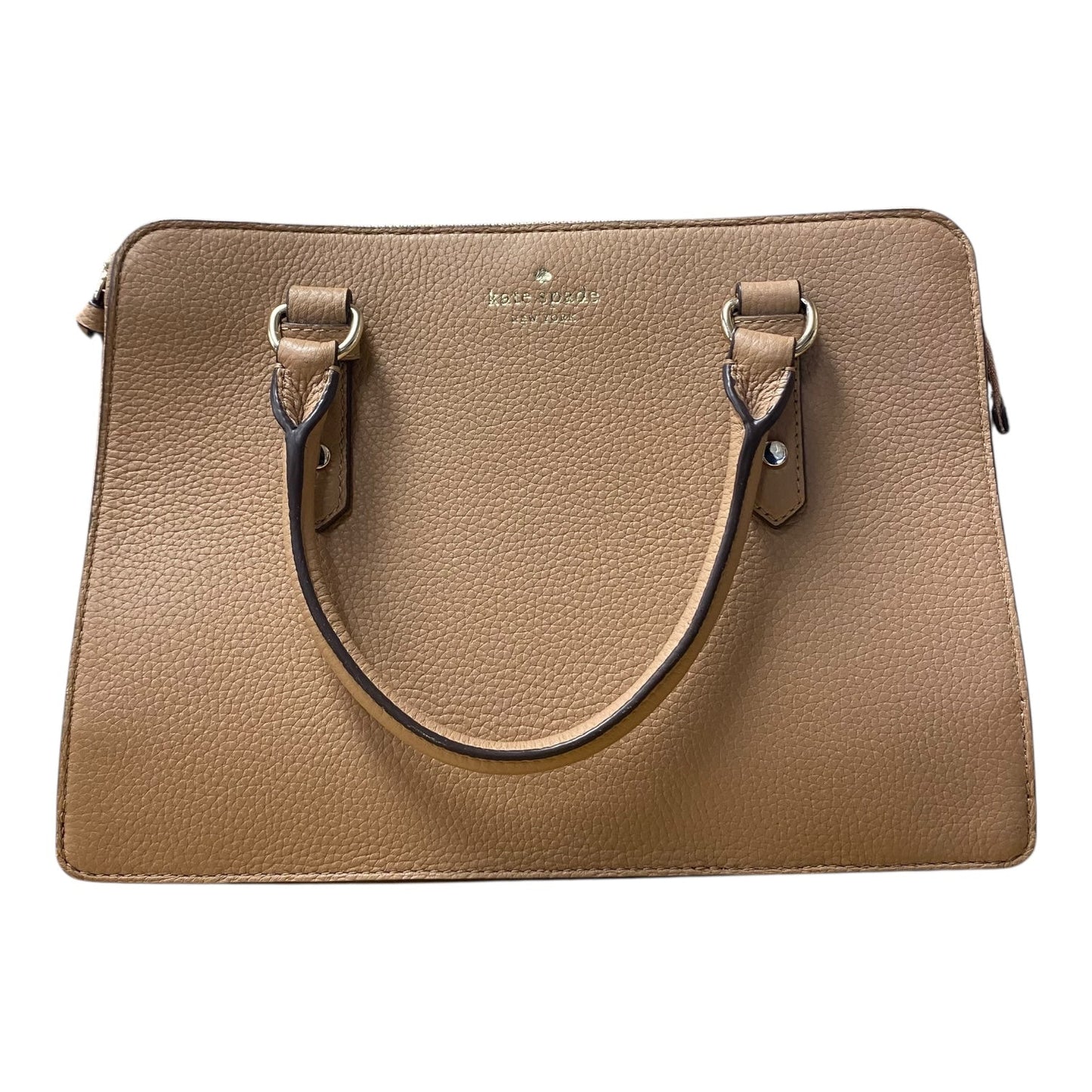 Handbag Designer By Kate Spade In Tan, Size:Medium
