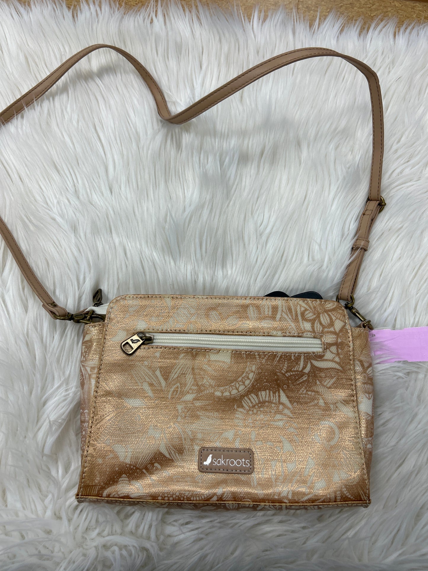 Handbag By Sakroots In Cream, Size:Medium
