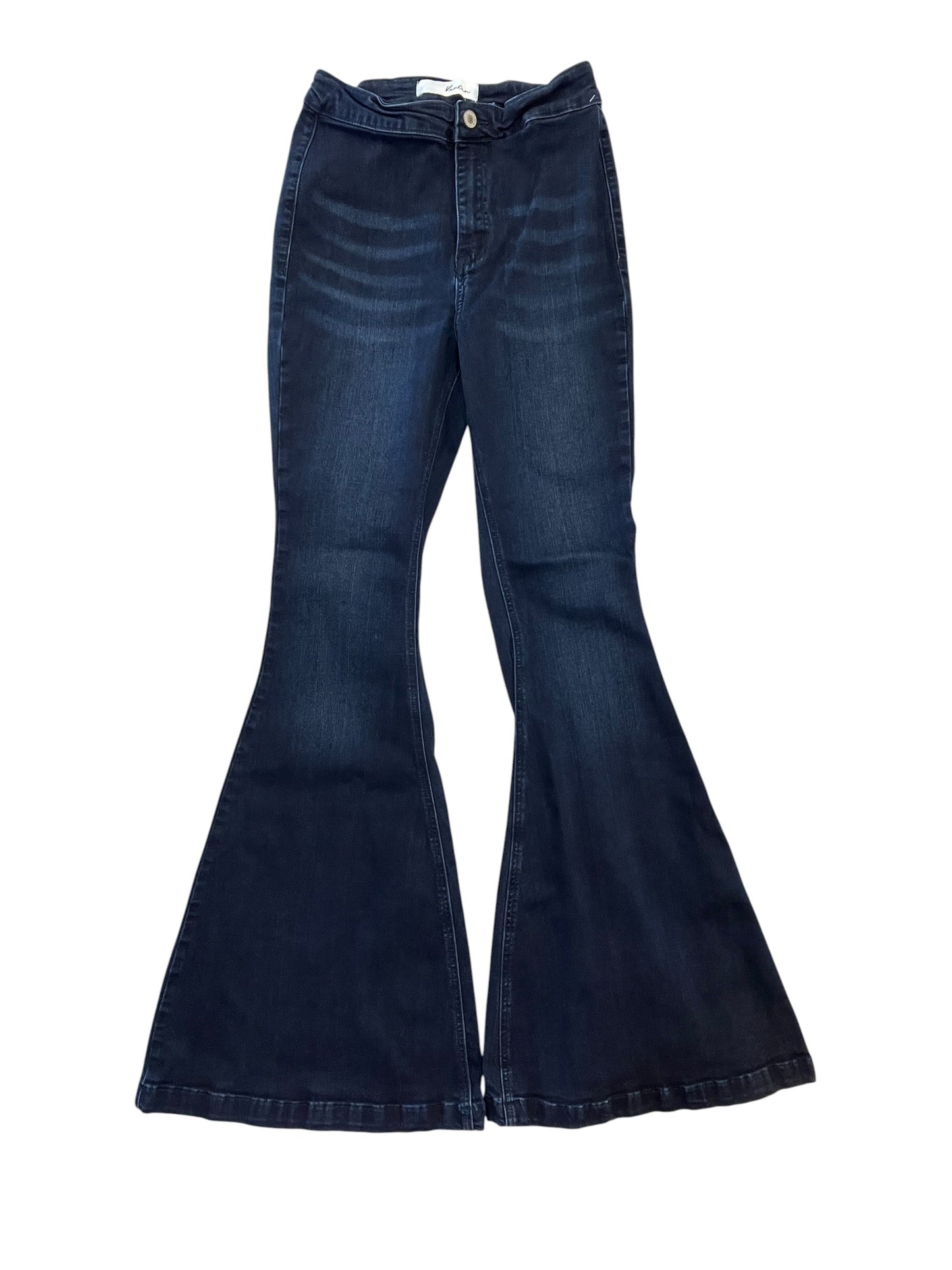 Jeans Flared By Kancan In Blue Denim, Size:4