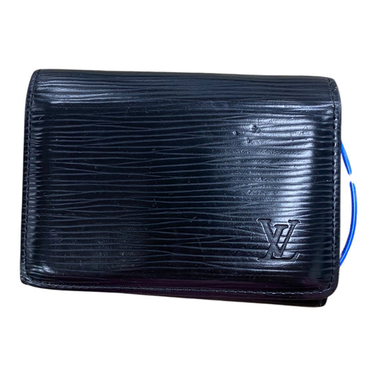 Wallet Luxury Designer By Louis Vuitton In Black, Size:Small