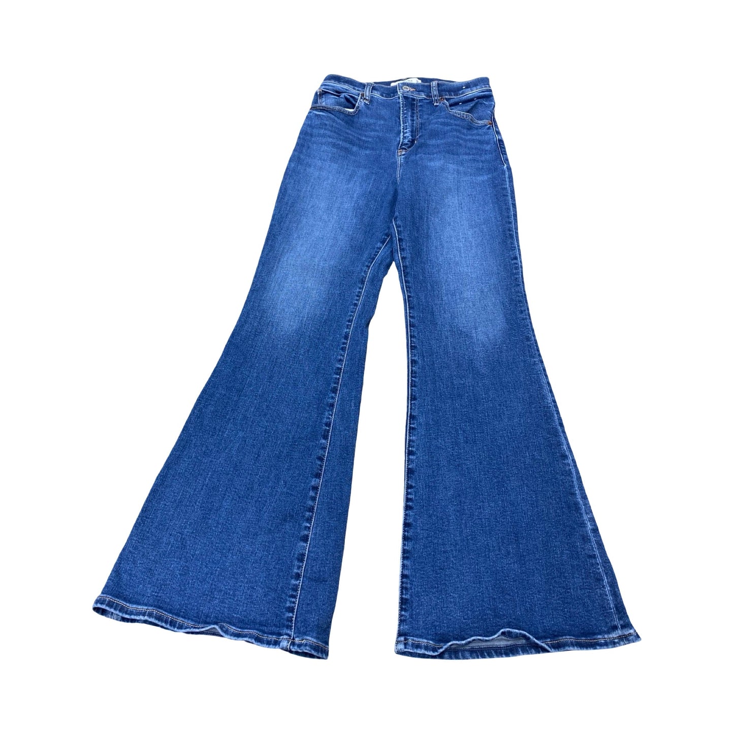 Jeans Flared By Abercrombie And Fitch In Blue Denim, Size:6P