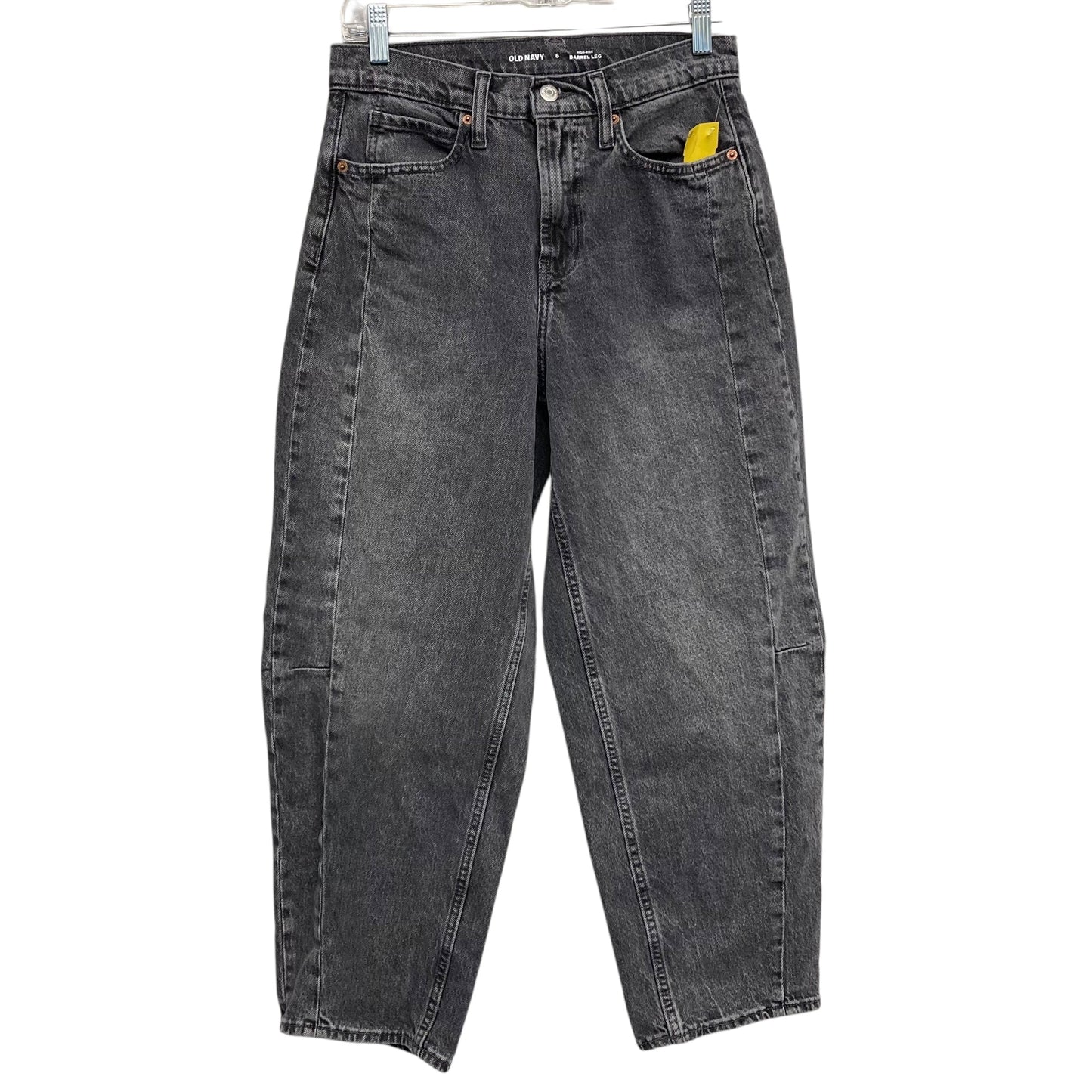 Jeans Straight By Old Navy In Black Denim, Size:6