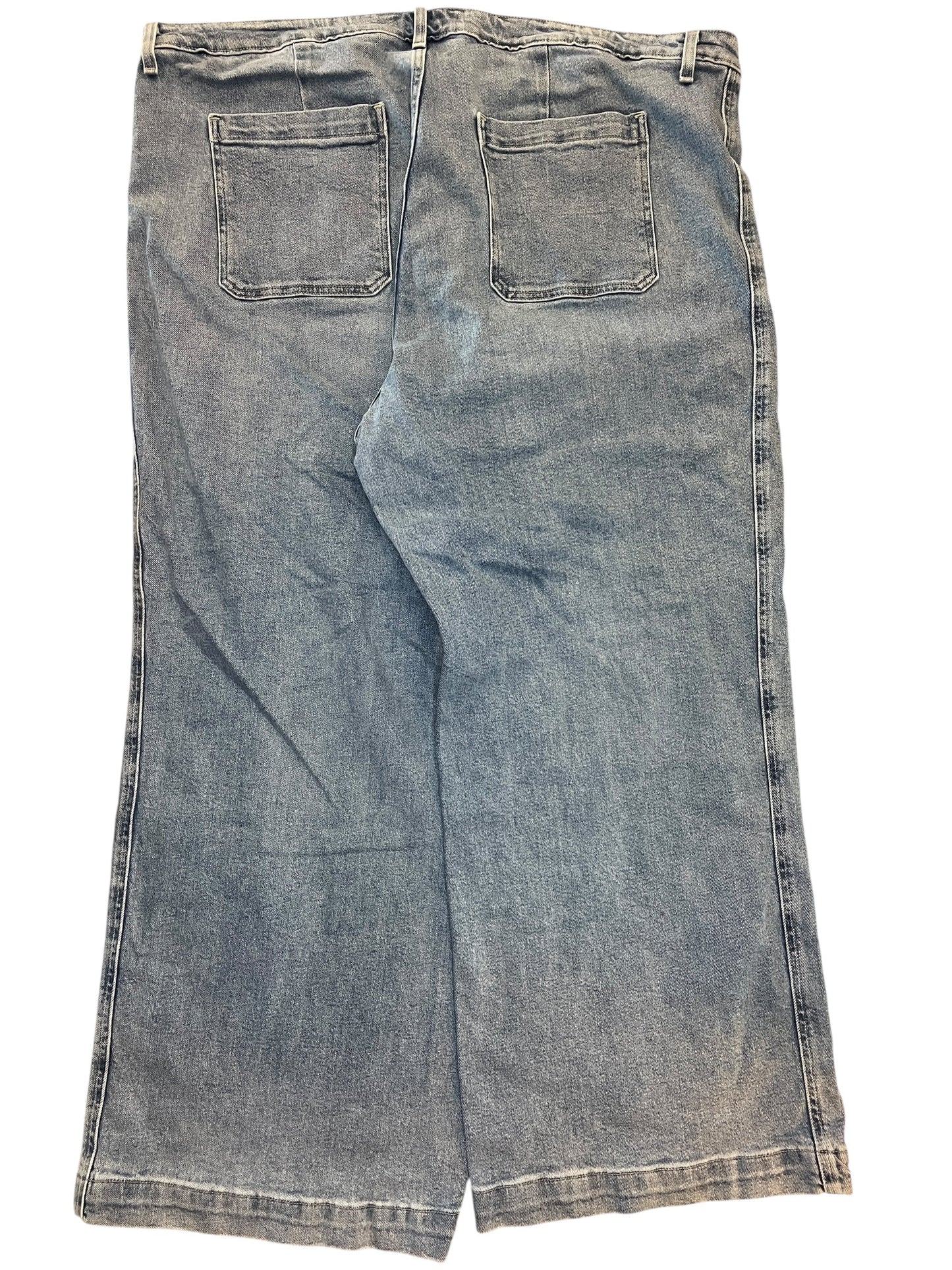 Jeans Wide Leg By Old Navy In Blue Denim, Size:24