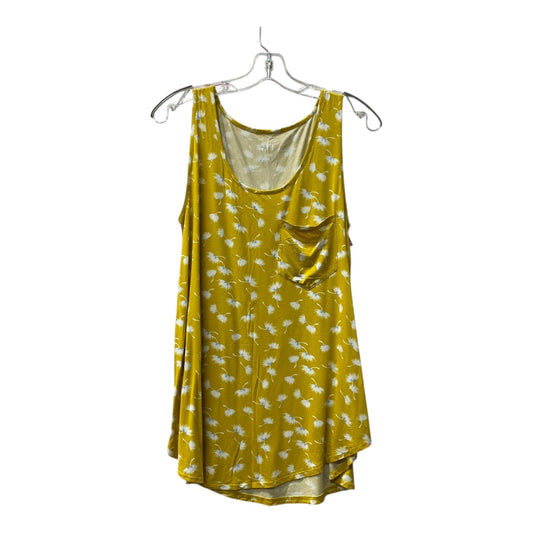 Top Sleeveless By Grace & Lace In Yellow, Size:S