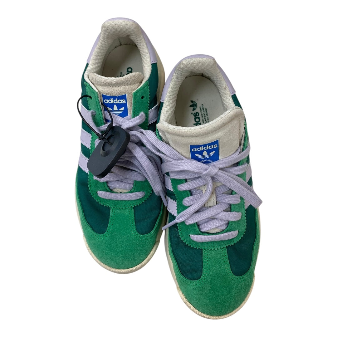 Shoes Athletic By Adidas In Green & Tan, Size:7.5