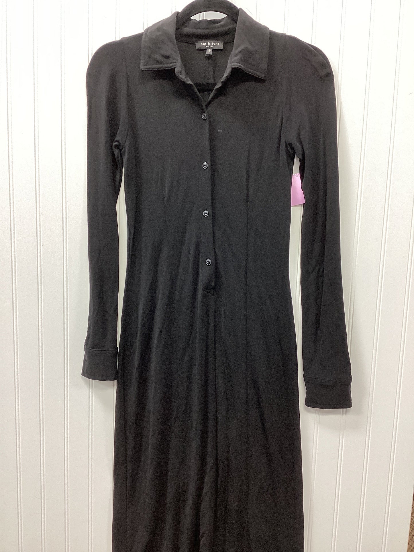 Dress Casual Maxi By Rag And Bone In Black, Size:S