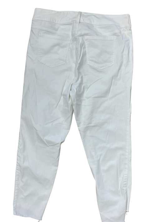 Jeans Straight By Torrid In White Denim, Size:18