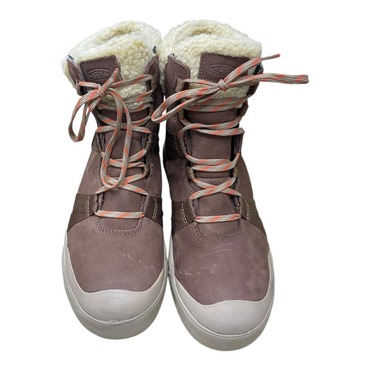 Boots Ankle Flats By Keen In Brown, Size:7