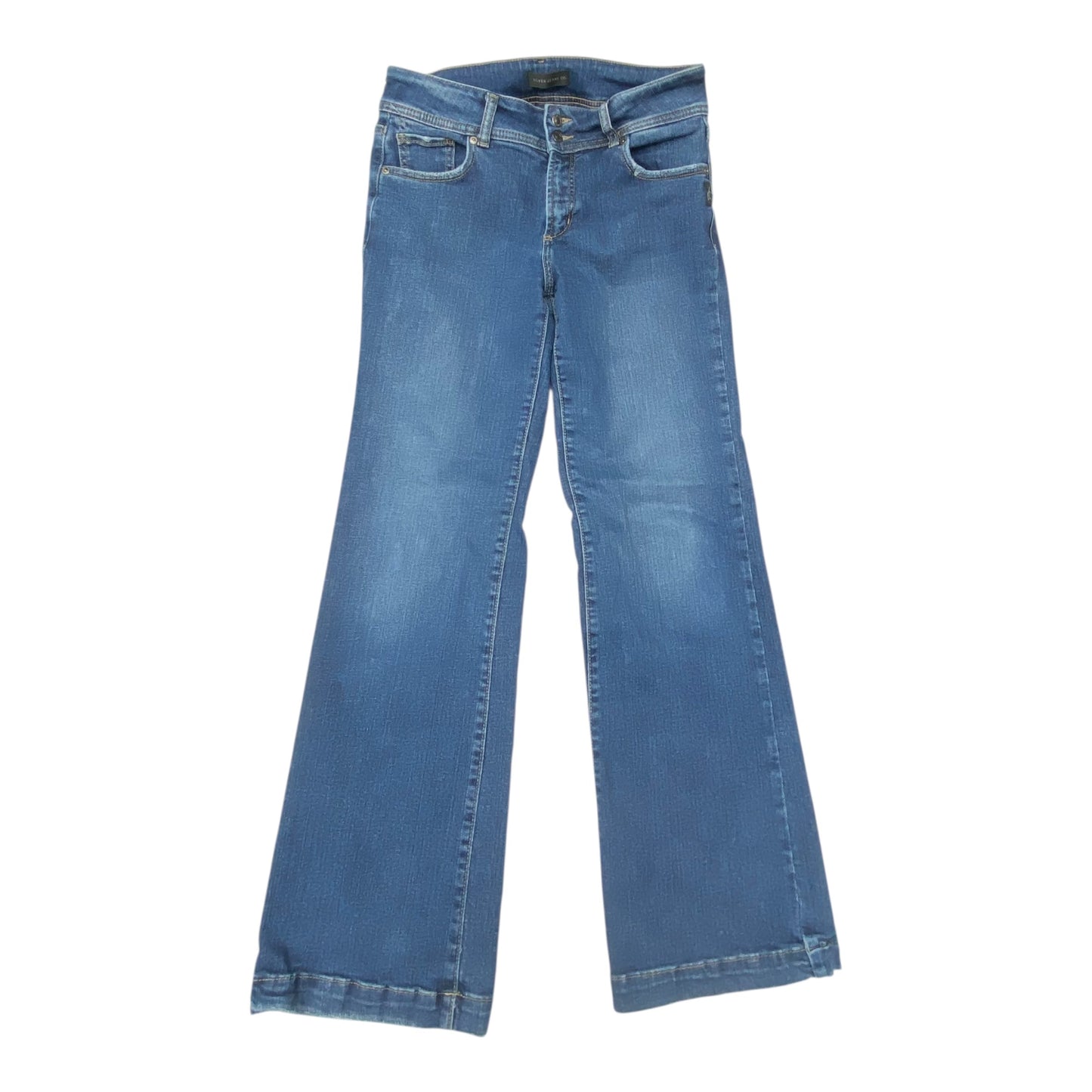 Jeans Wide Leg By Silver In Blue, Size:6