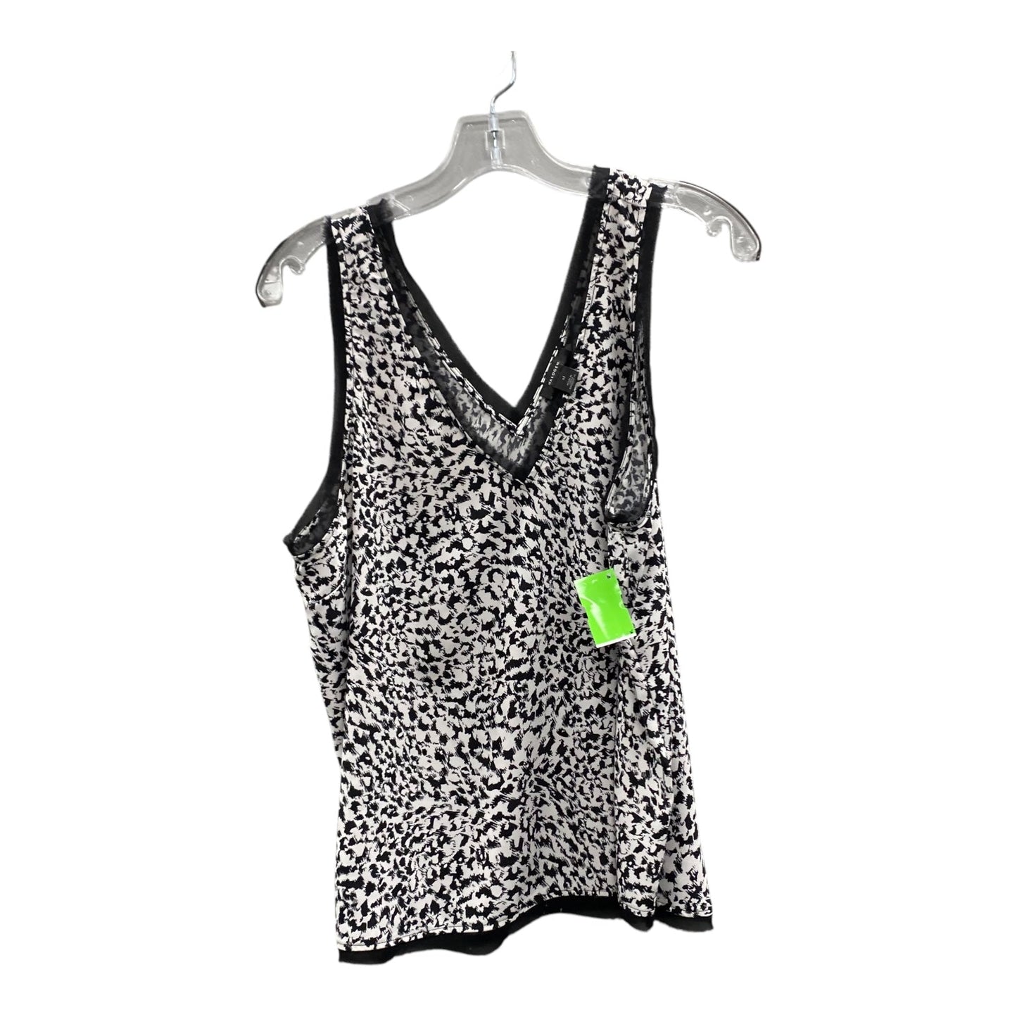 Top Sleeveless By Halogen In Black & White, Size:M