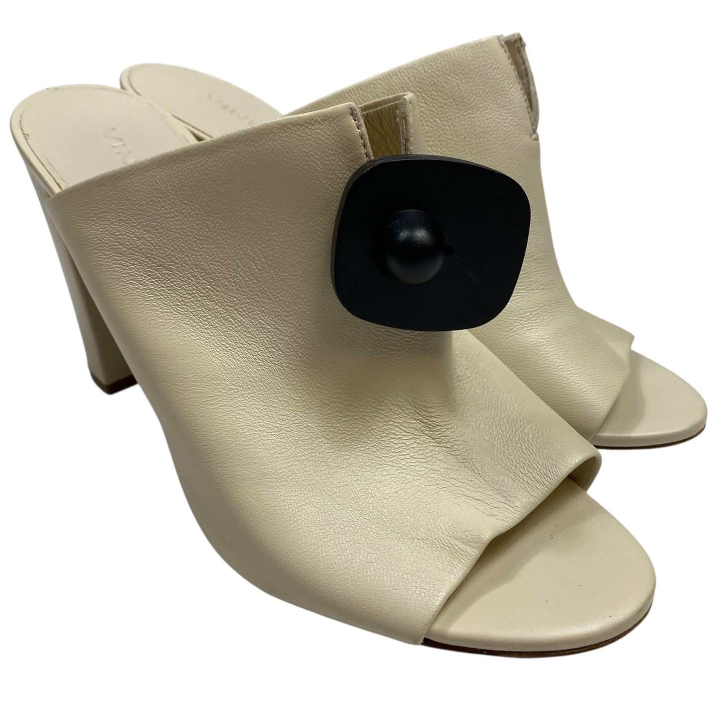 Sandals Heels Block By Vince In Cream, Size:8