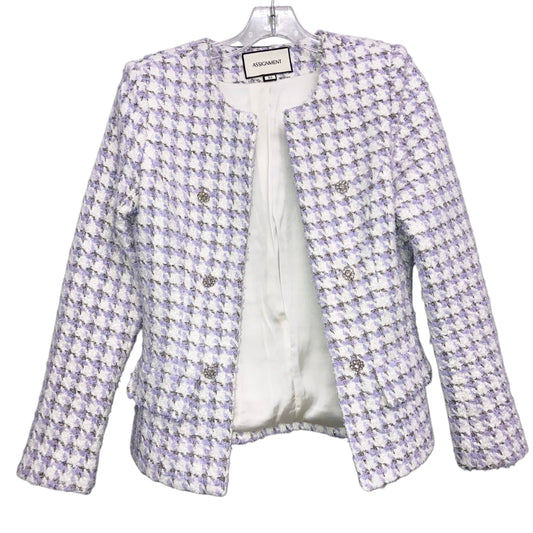 Blazer By Assignment In Purple, Size:Xs