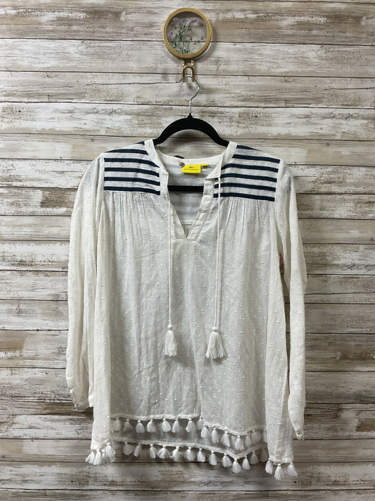 Blouse Ls By Roller Rabbit In Cream, Size:Xs