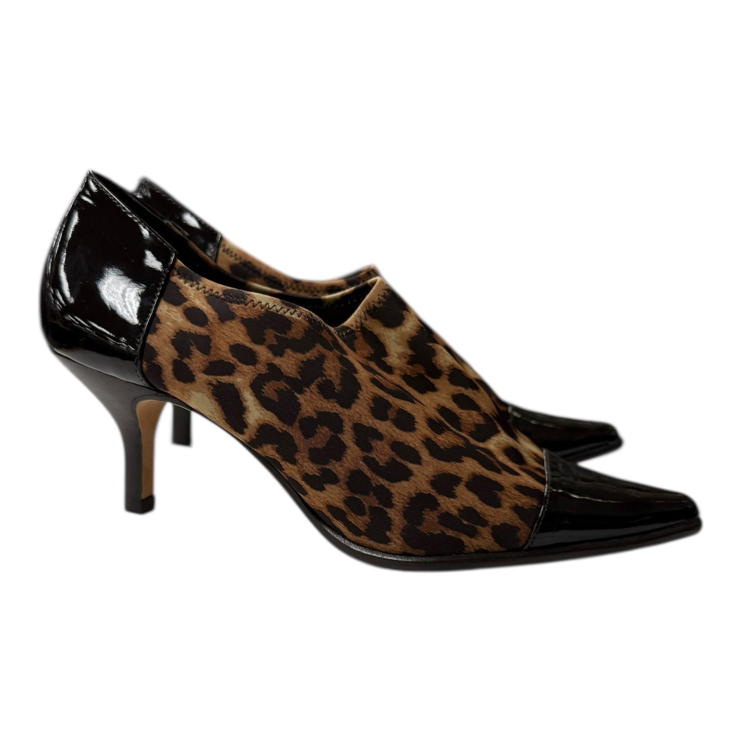 Shoes Heels Kitten By Donald Pliner In Black & Brown, Size:7