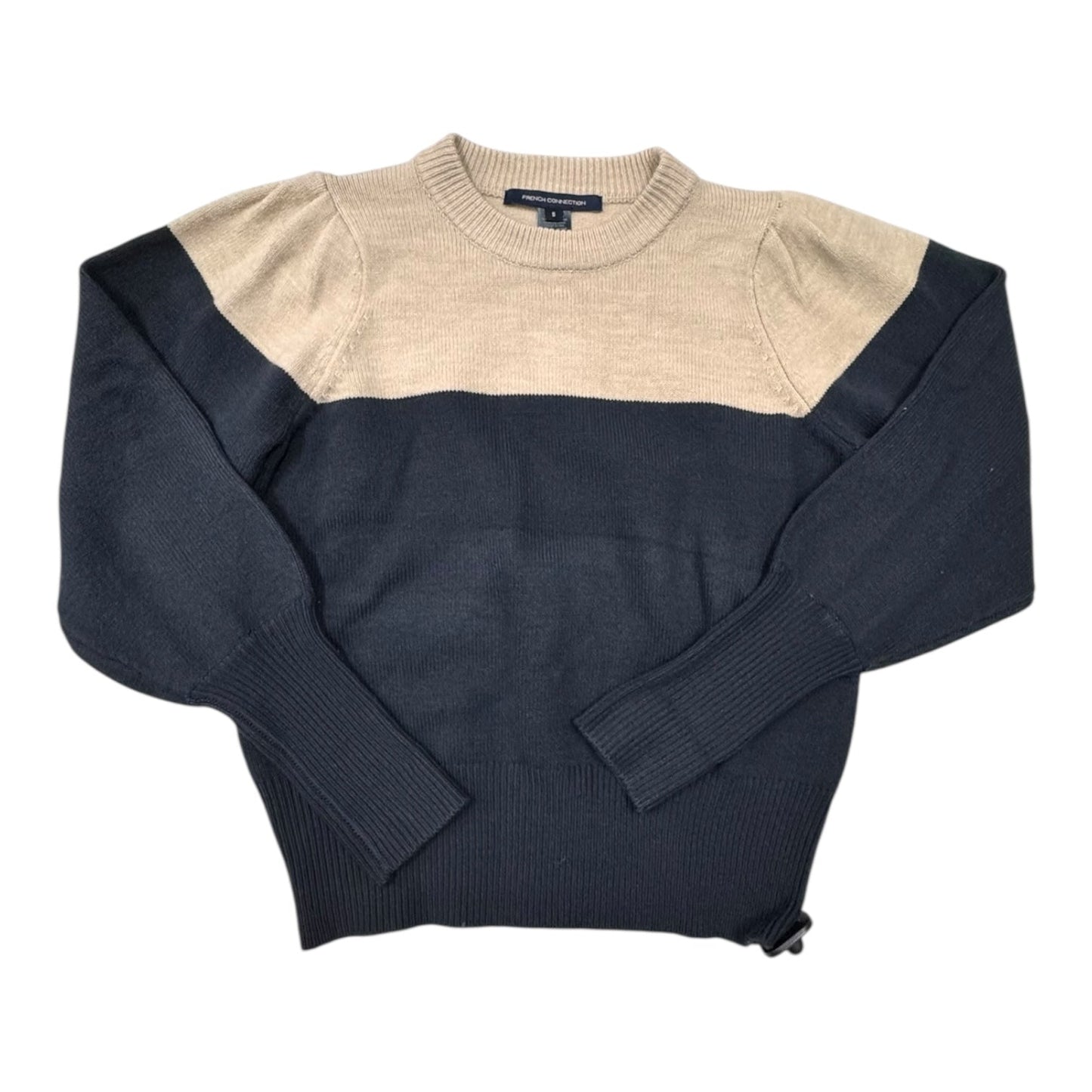 Sweater By French Connection In Blue & Tan, Size:S